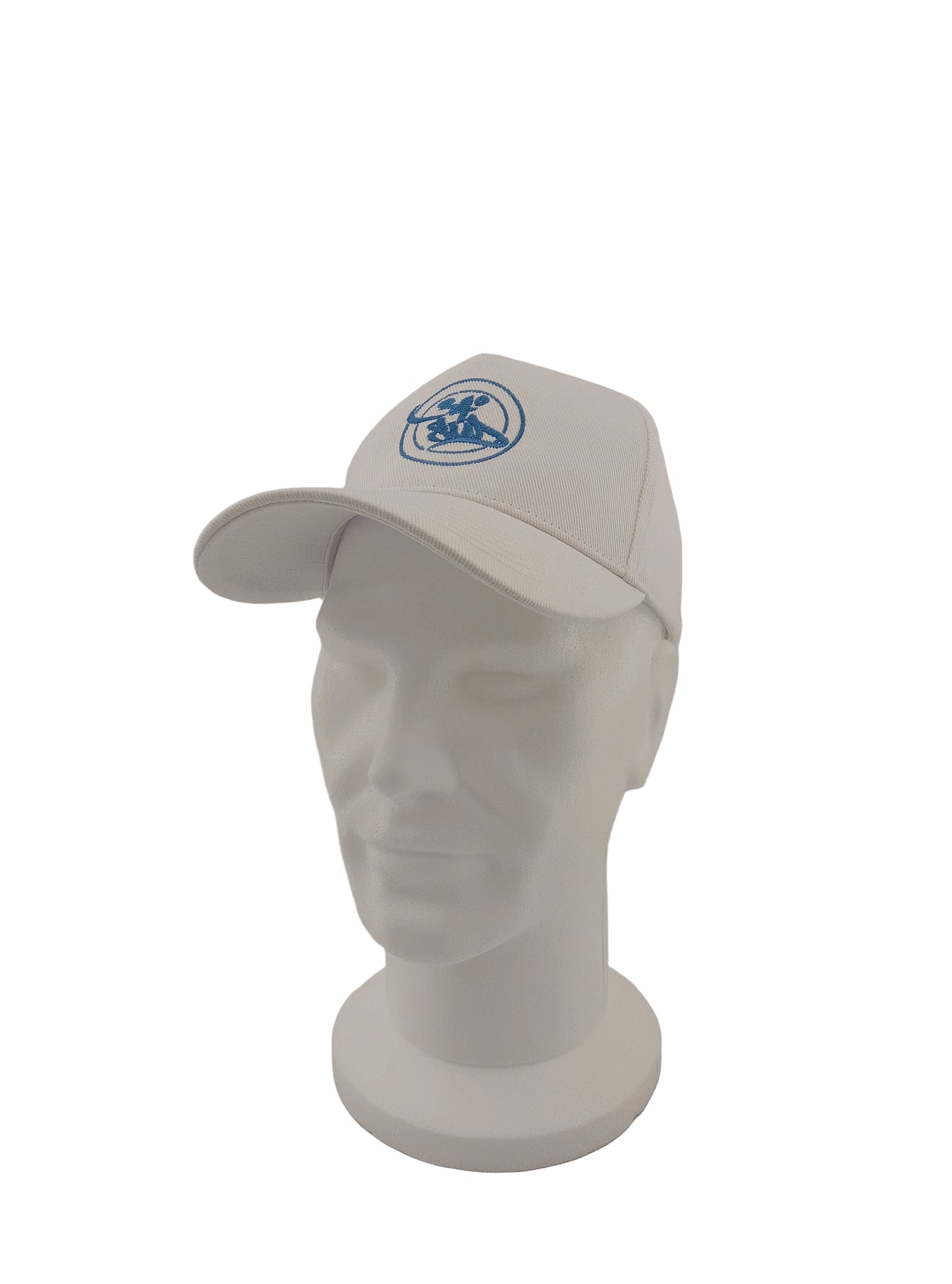 Casquette homme profil brodée blanche/bleu 100% coton bio-34 Degrés Sud