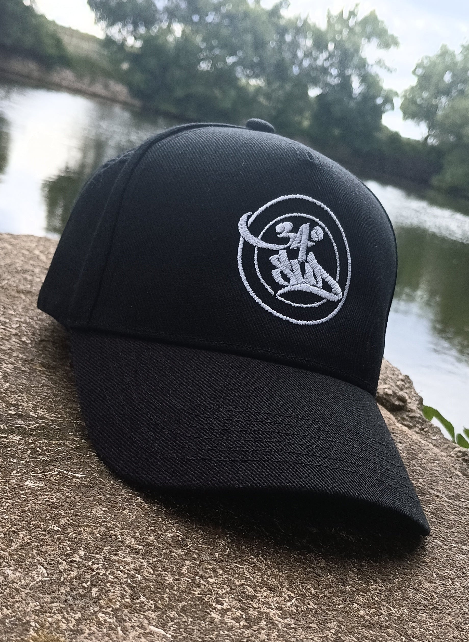 Casquette homme  brodée noire 100% coton bio-34 Degrés Sud 